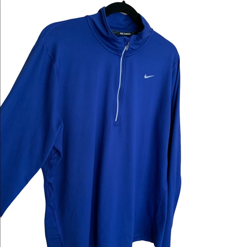 Nike Blue Long Sleeve 1/4 zip